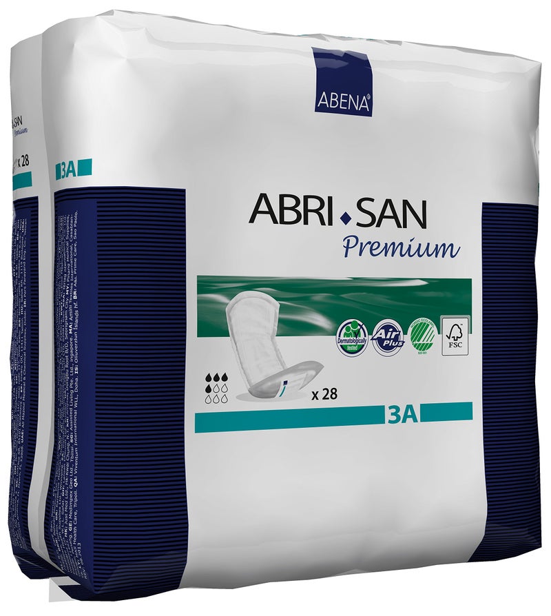Abena San Premium Incontinence Pads, Light Absorbency, (Sizes 1 To 3A), Size 3A, 28 Count (Packaging May Vary) - Image 1